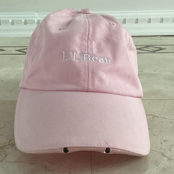 LLBean Unisex Baseball Hat LED Lighted Pathfinder Pink Strapback Preppy Gorpcore - Picture 6 of 14
